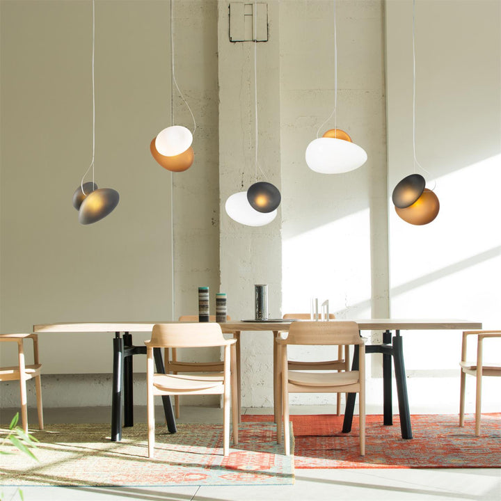Eclipse Suspension en Verre Givré - Neutralighting