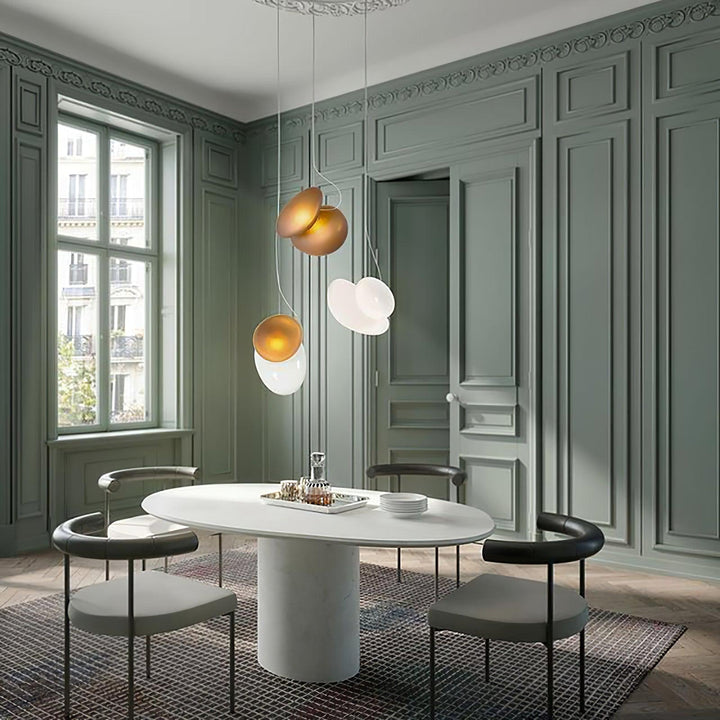 Eclipse Suspension en Verre Givré - Neutralighting