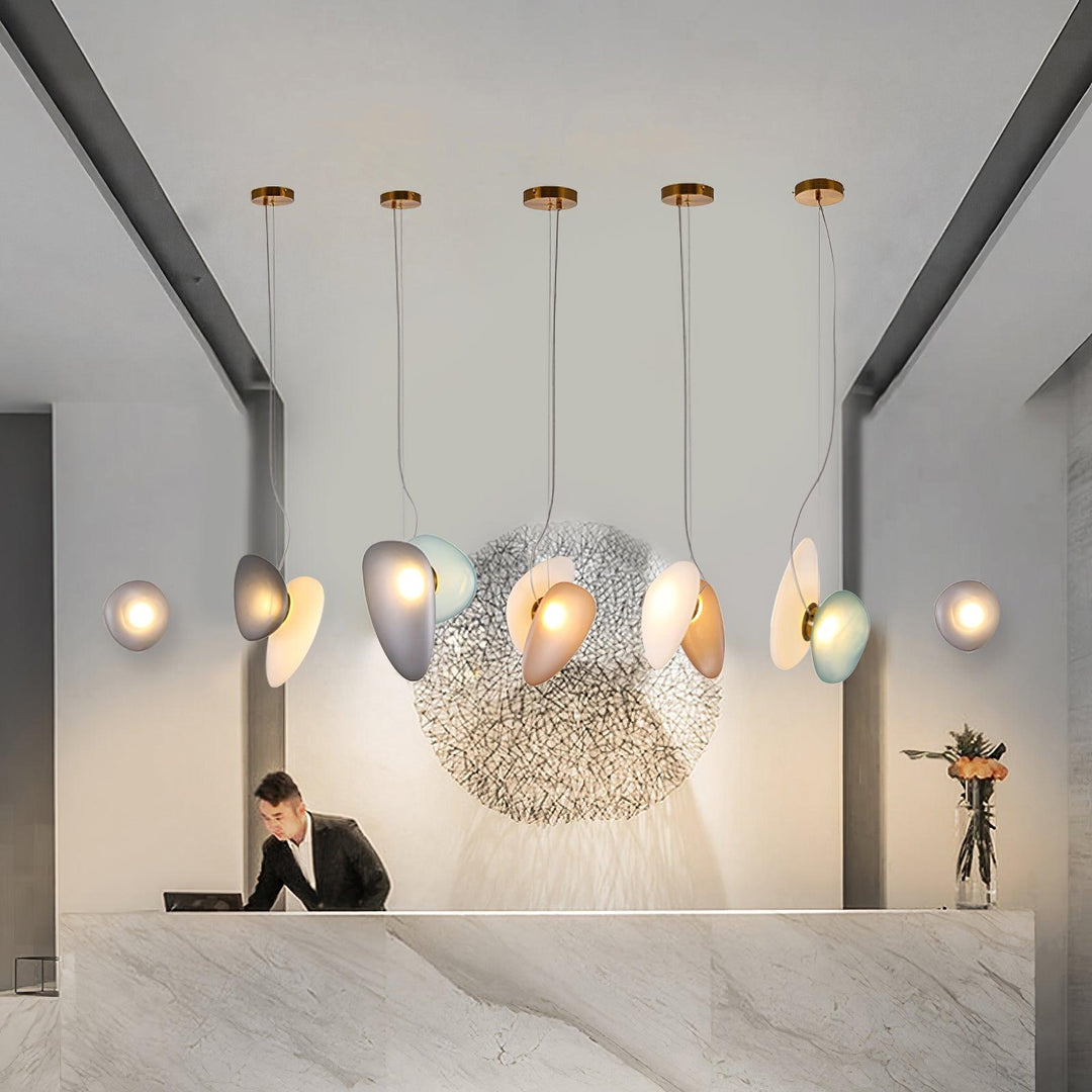Eclipse Suspension en Verre Givré - Neutralighting