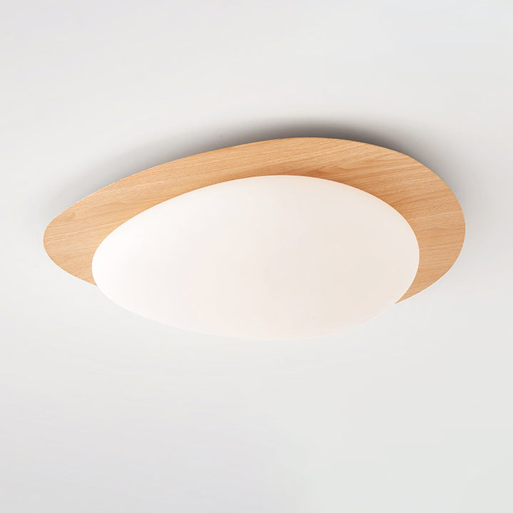 Quisti Plafonnier Galet Design Moderne Bois - Neutralighting