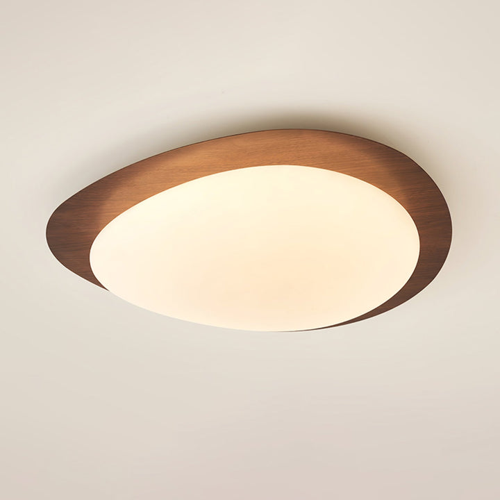Quisti Plafonnier Galet Design Moderne Bois - Neutralighting