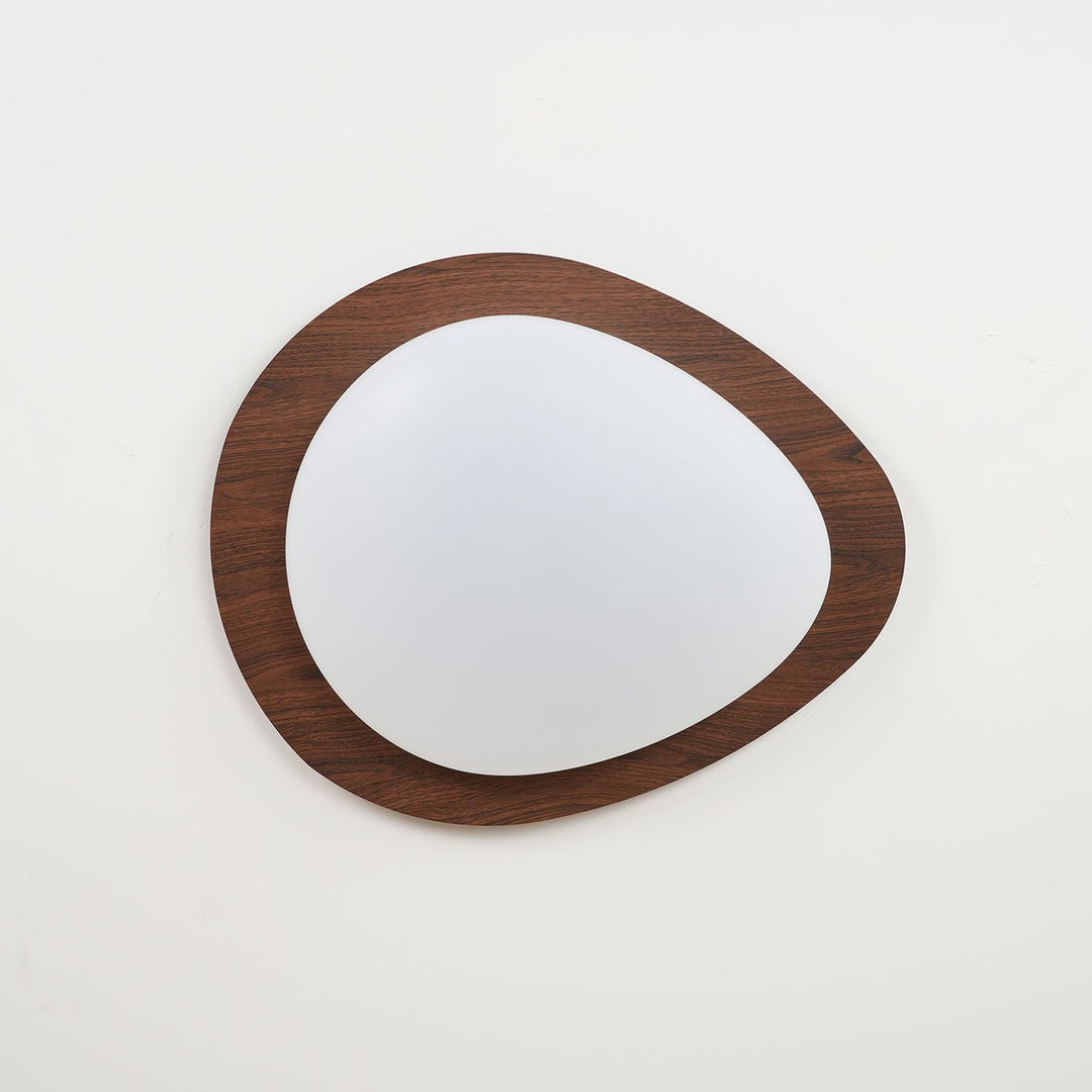Solara Plafonnier Galet en Noyer Acrylique LED - Neutralighting