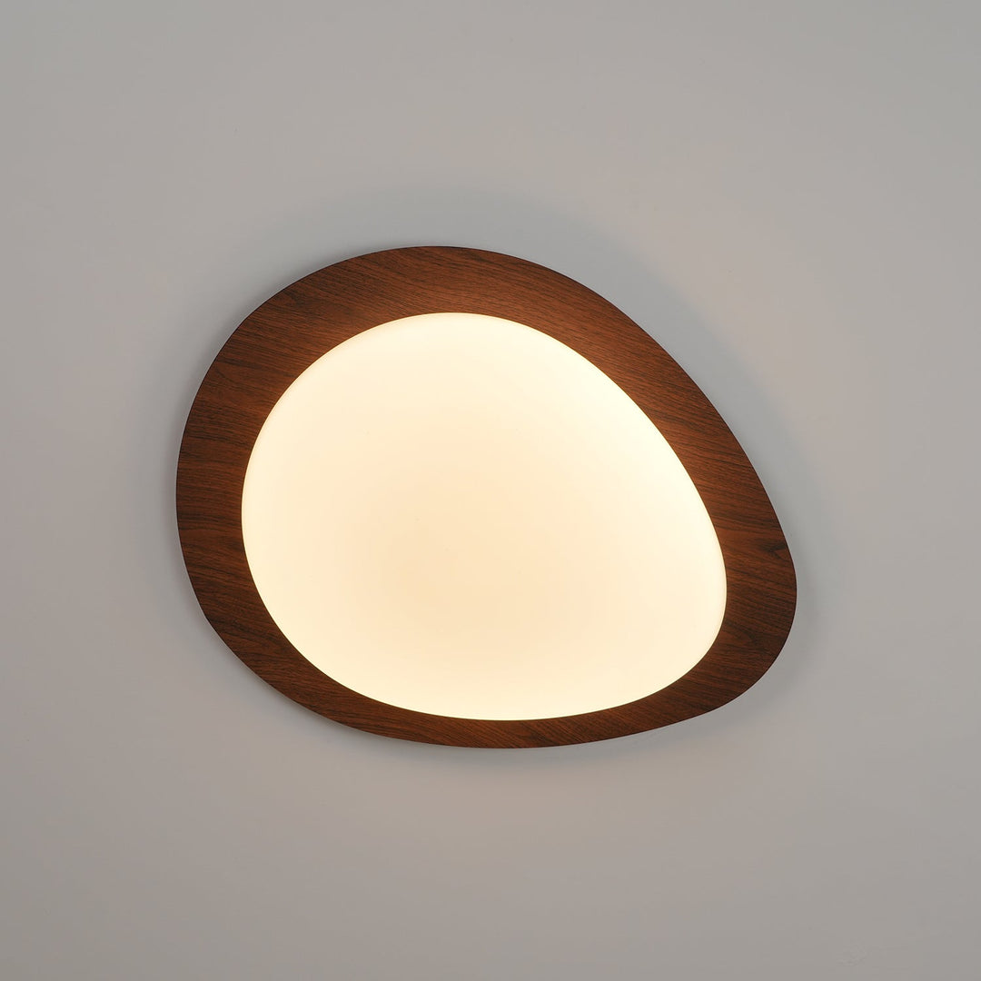 Quisti Plafonnier Galet Design Moderne Bois - Neutralighting