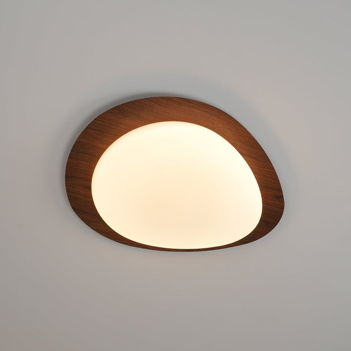 Quisti Plafonnier Galet Design Moderne Bois - Neutralighting
