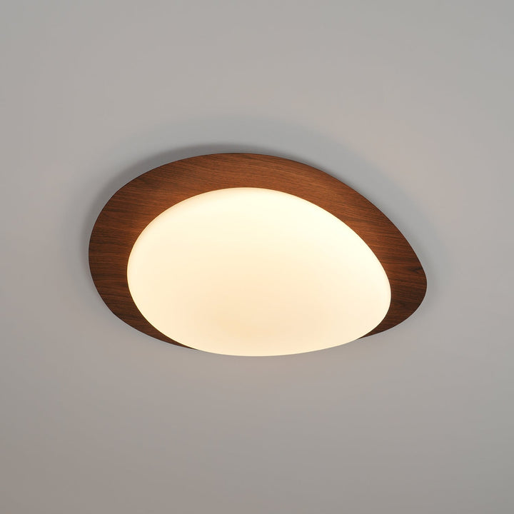 Quisti Plafonnier Galet Design Moderne Bois - Neutralighting