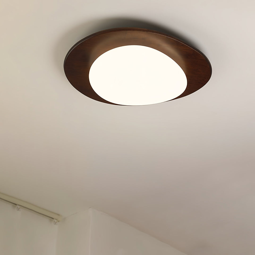 Lustra Ceiling Light Wooden Walnut Pebble - Neutralighting