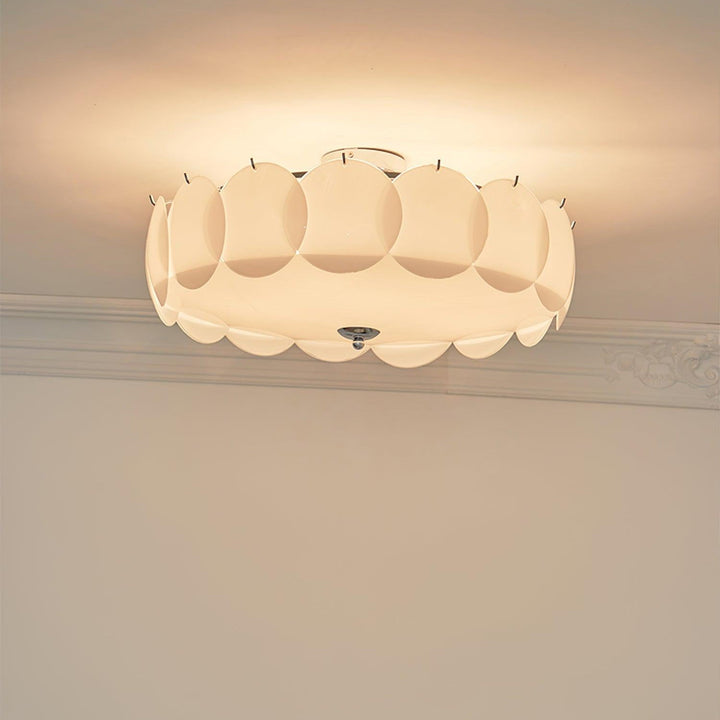 Meiho Plafonnier floral en coquilles nacrées - Neutralighting