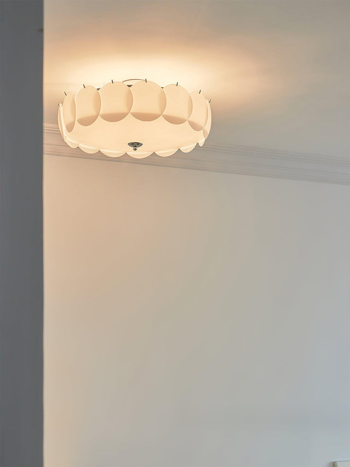 Solara Lumière de Plafond en Verre Ondulé Glamour - Neutralighting