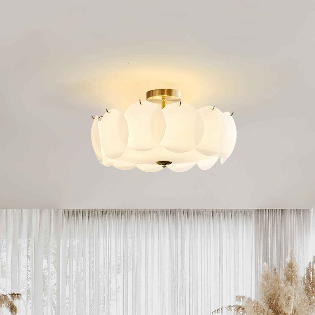 Solara Verre 40cm Blanc LED 15W