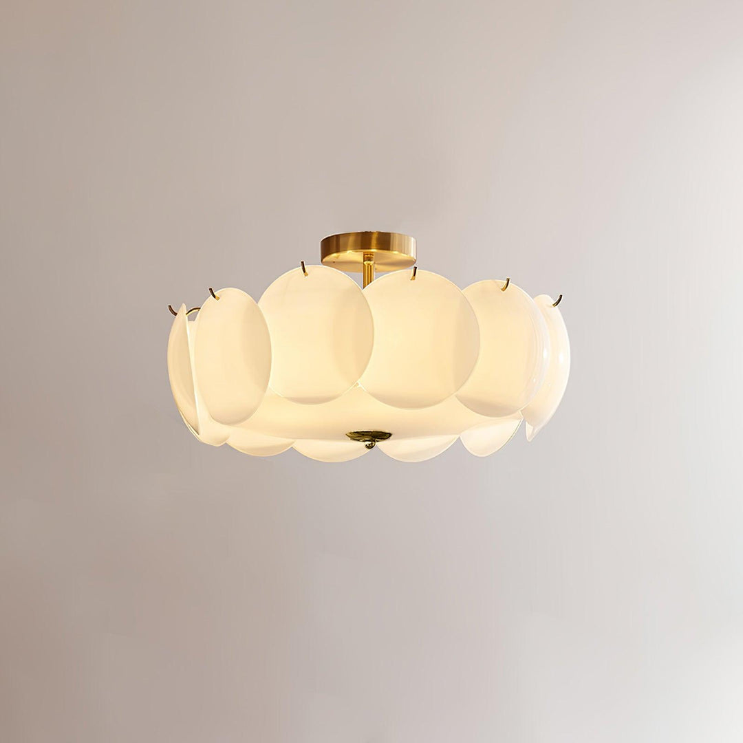Solara Lumière de Plafond en Verre Ondulé Glamour - Neutralighting