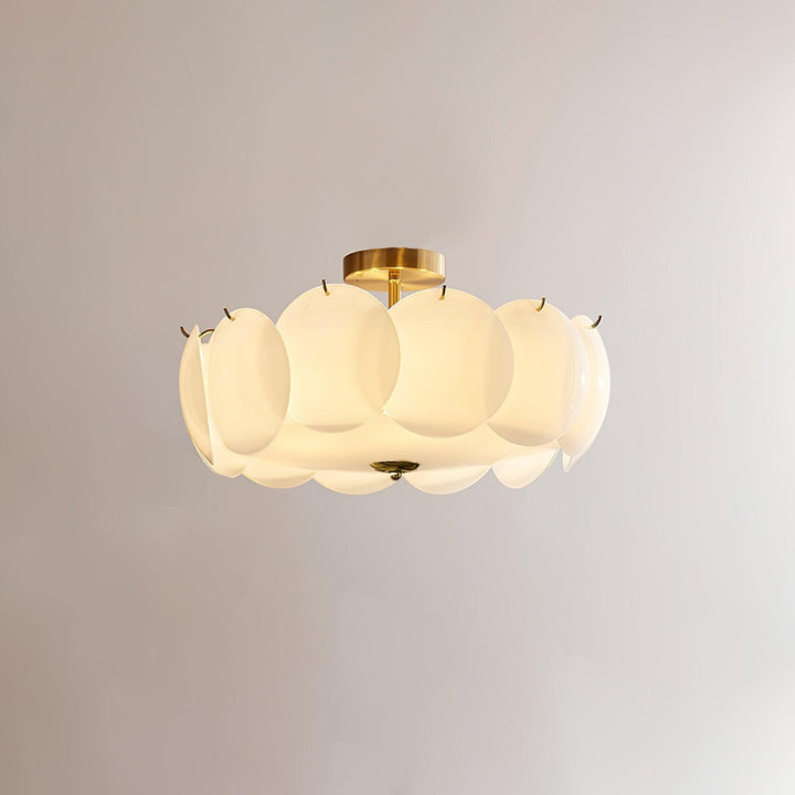 Solara Lumière de Plafond en Verre Ondulé Glamour - Neutralighting