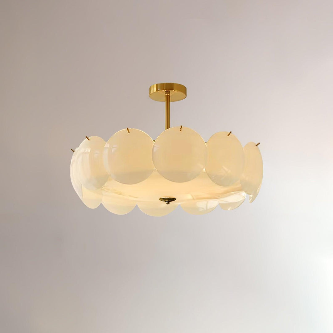 Meiho Plafonnier floral en coquilles nacrées - Neutralighting