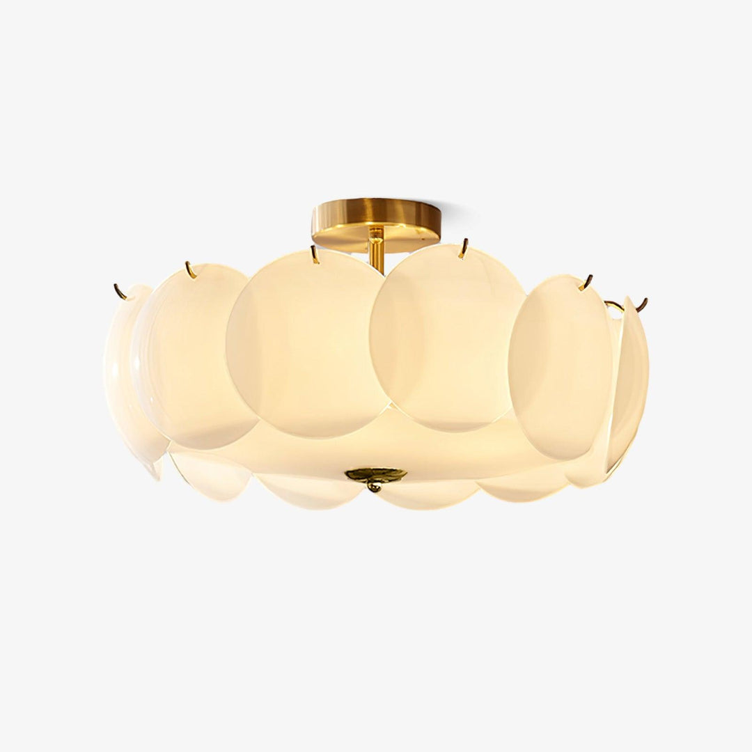 Solara Lumière de Plafond en Verre Ondulé Glamour - Neutralighting