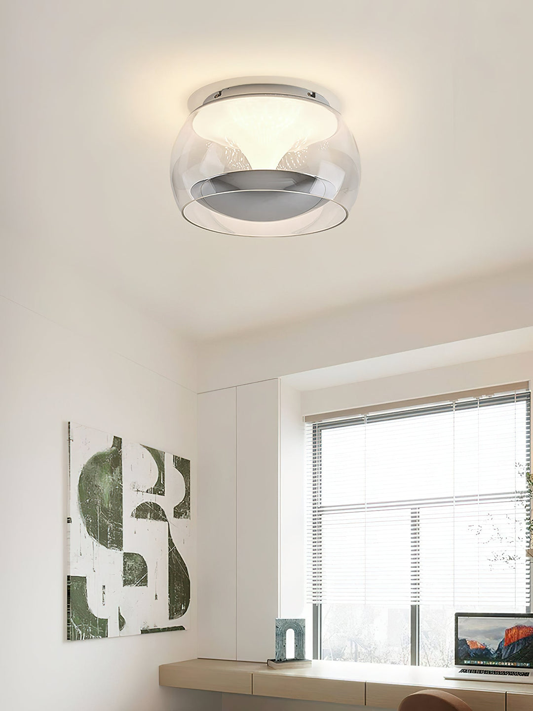 Eshair Nordic Art Pendule Verre Plafonnier Lumière - Neutralighting