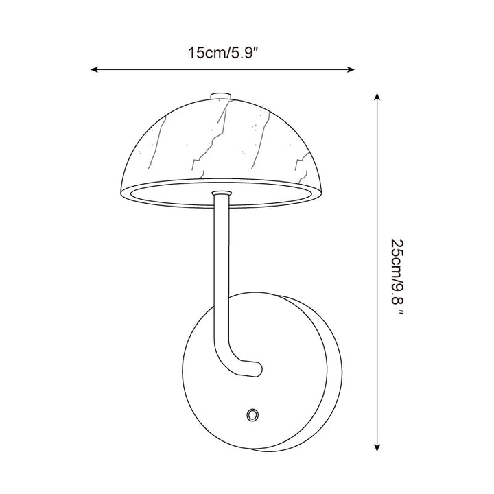 Penta Applique Murale Sculpturale en Pierre Élégante - Neutralighting