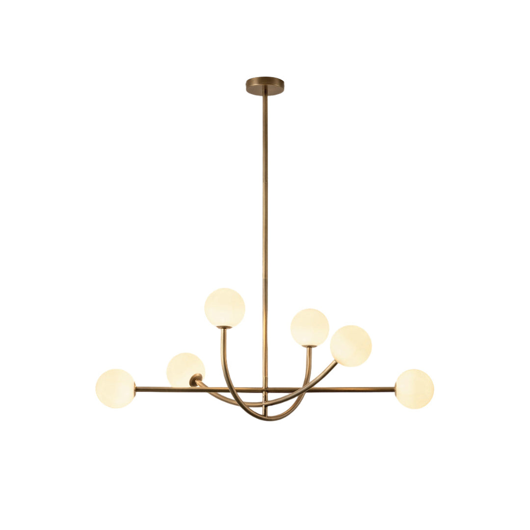 Ilvelia Lustre Laiton Verre Minimaliste Moderne - Neutralighting