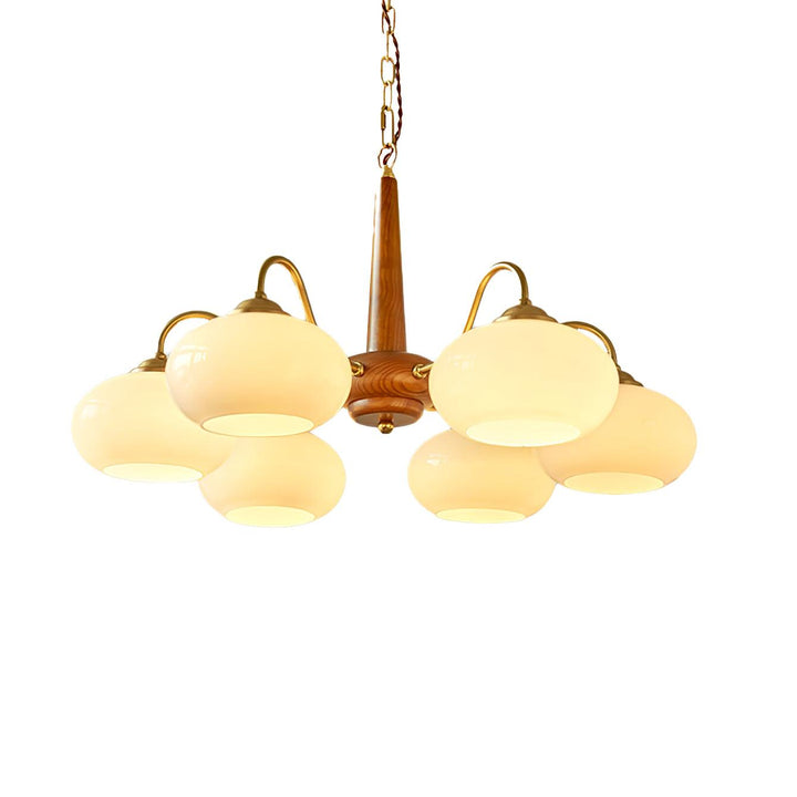 Lustra Suspension Persimmon Laiton et Verre Élégante - Neutralighting