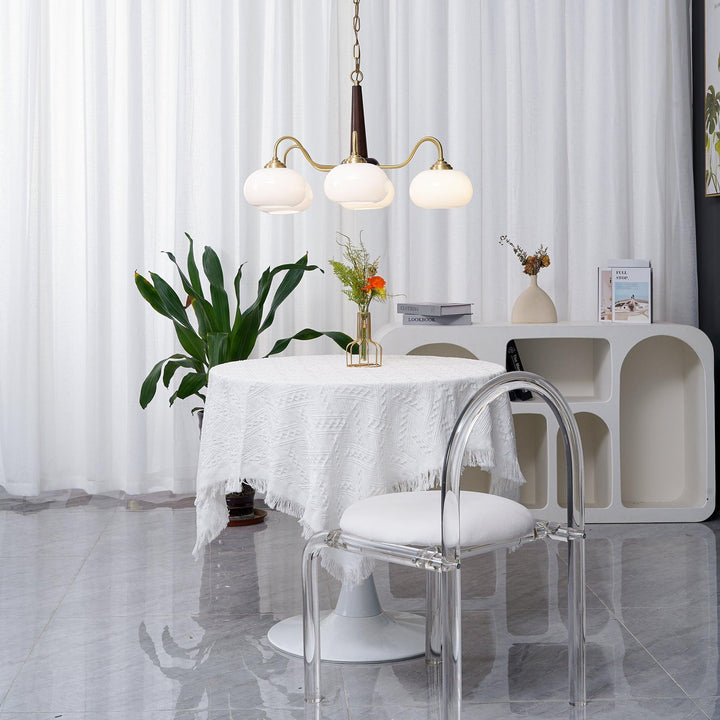 Lustra Suspension Persimmon Laiton et Verre Élégante - Neutralighting