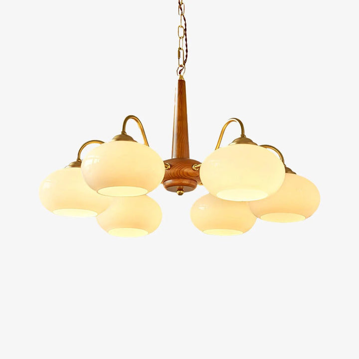 Lustra Suspension Persimmon Laiton et Verre Élégante - Neutralighting