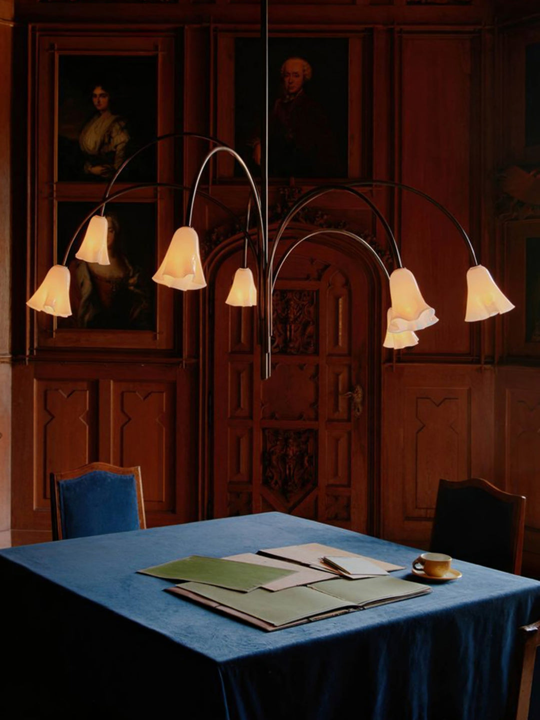 Aurora Lustre Floraison Pétale Verre Bras - Neutralighting
