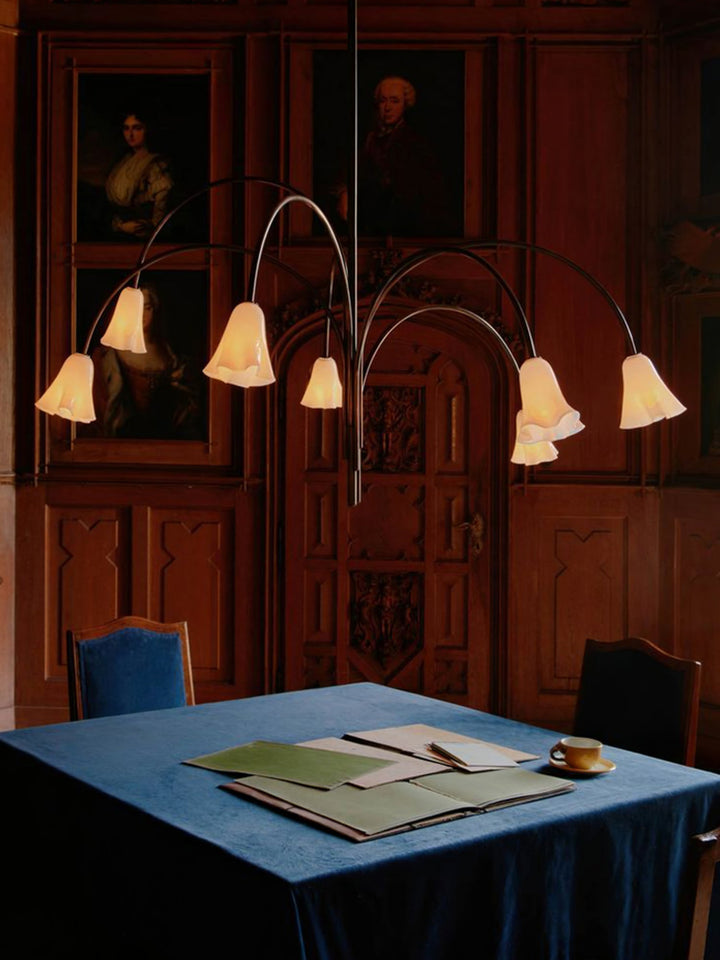 Aurora Lustre Floraison Pétale Verre Bras - Neutralighting