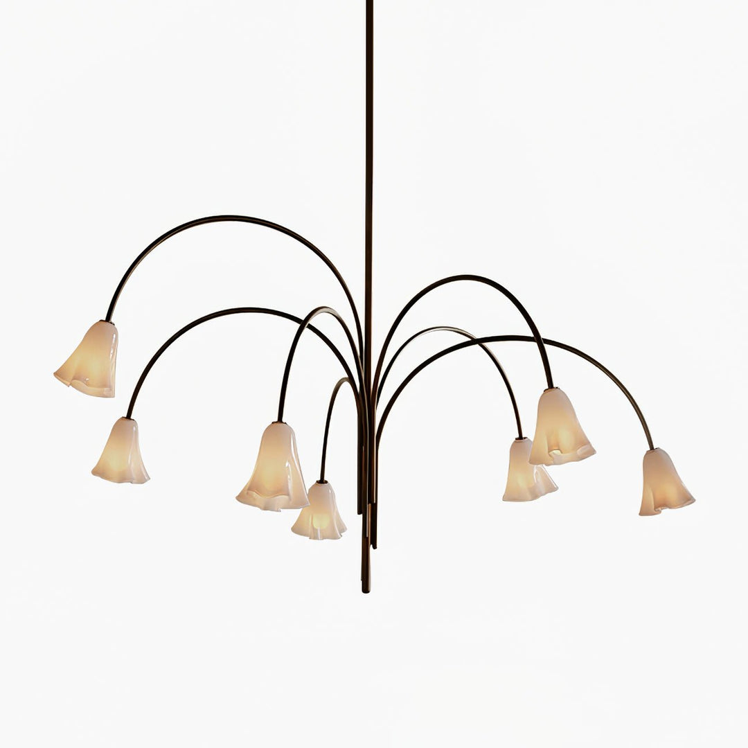 Aurora Lustre Floraison Pétale Verre Bras - Neutralighting