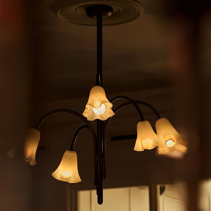 Aurora Lustre Floraison Pétale Verre Bras - Neutralighting