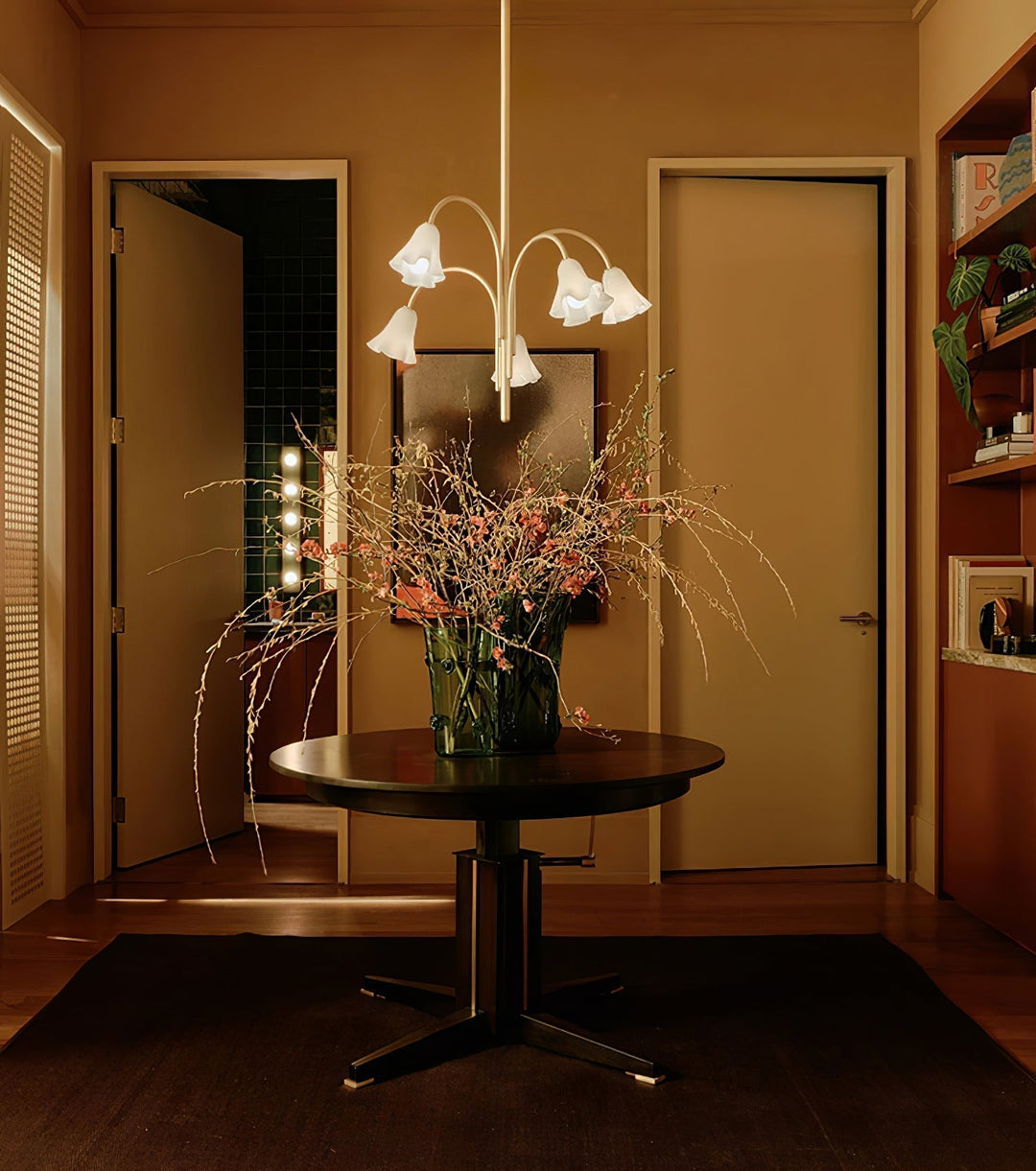 Aurora Lustre Floraison Pétale Verre Bras - Neutralighting