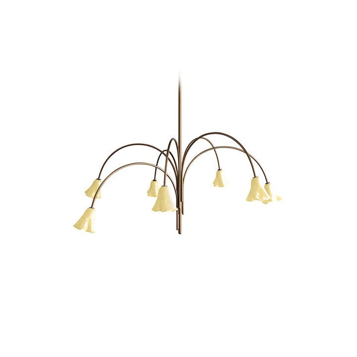 Aurora Lustre Floraison Pétale Verre Bras - Neutralighting