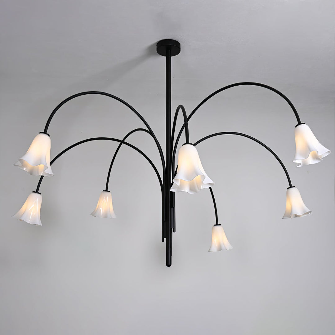 Aurora Lustre Floraison Pétale Verre Bras - Neutralighting