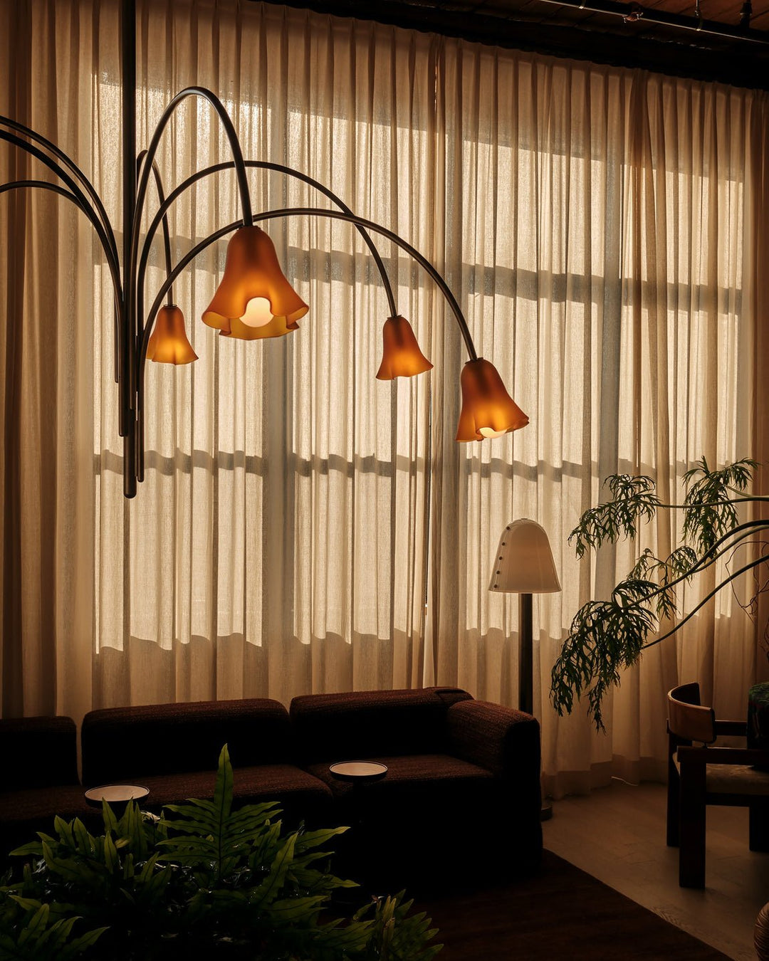 Aurora Lustre Floraison Pétale Verre Bras - Neutralighting