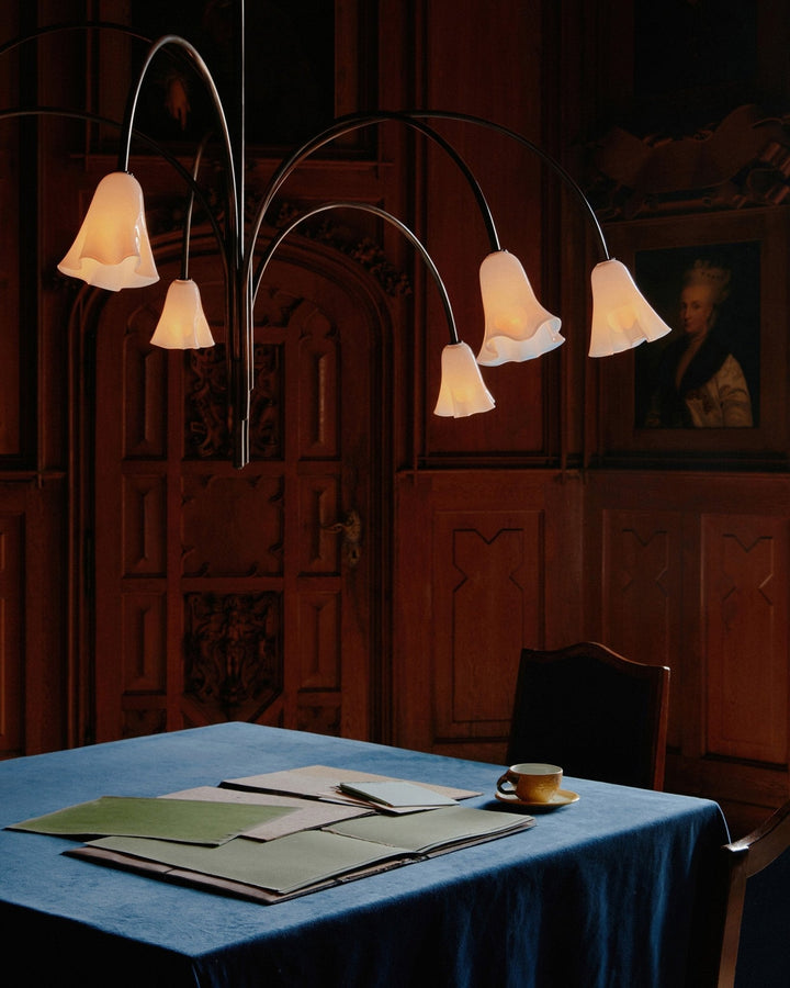 Aurora Lustre Floraison Pétale Verre Bras - Neutralighting