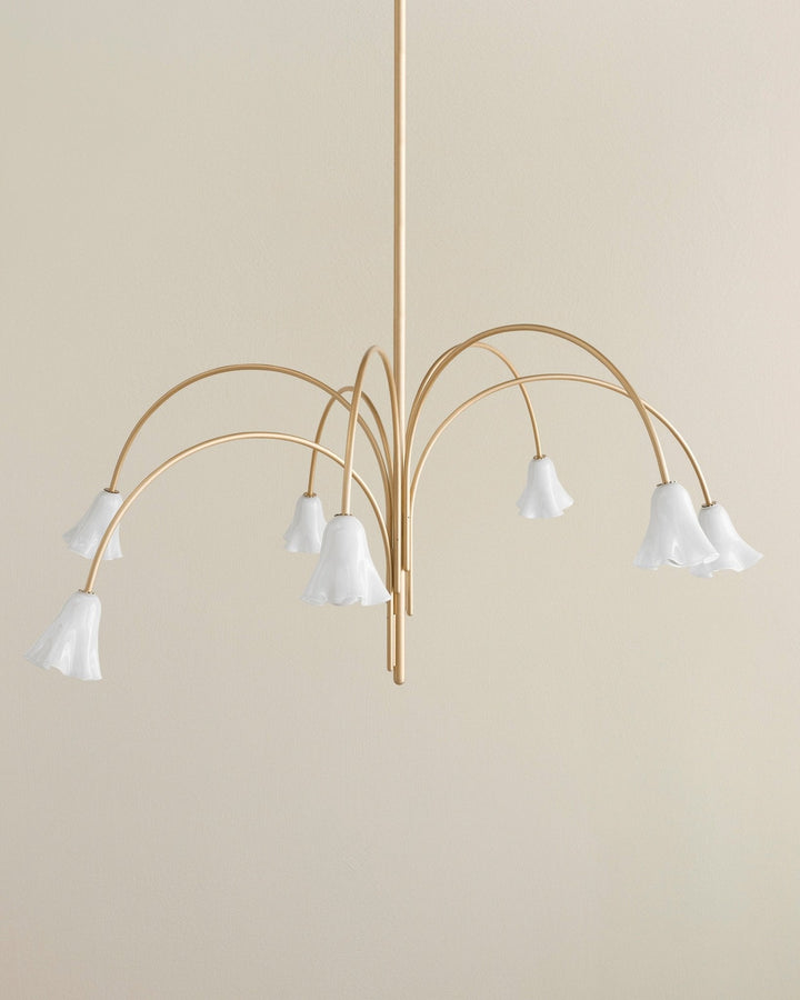 Aurora Lustre Floraison Pétale Verre Bras - Neutralighting
