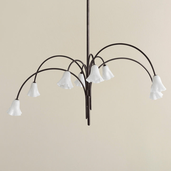 Aurora Lustre Floraison Pétale Verre Bras - Neutralighting