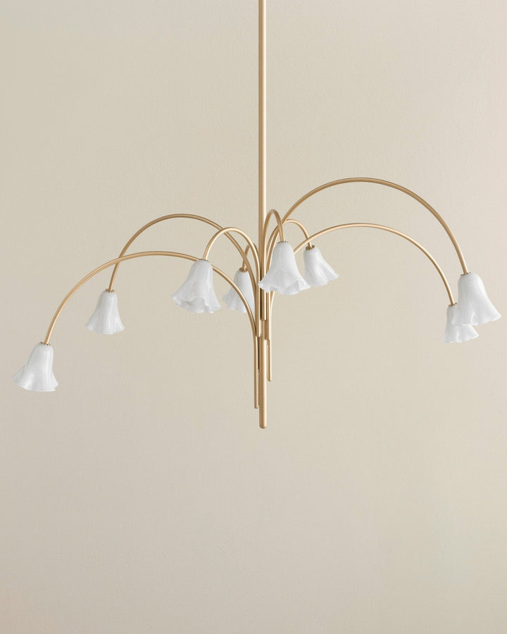 Aurora Lustre Floraison Pétale Verre Bras - Neutralighting