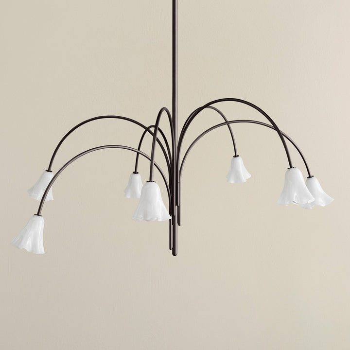 Aurora Lustre Floraison Pétale Verre Bras - Neutralighting