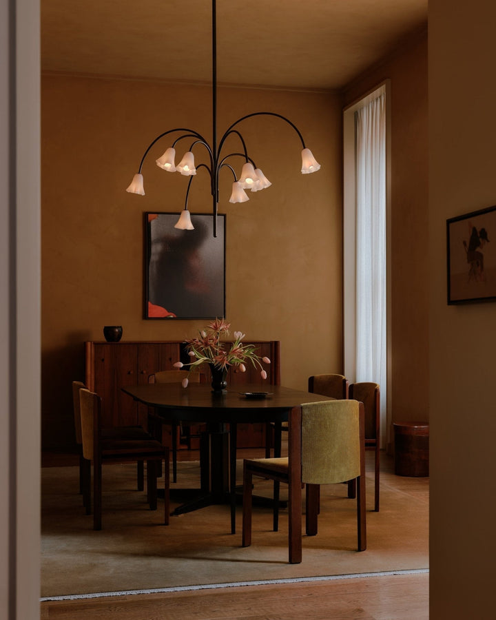 Aurora Lustre Floraison Pétale Verre Bras - Neutralighting