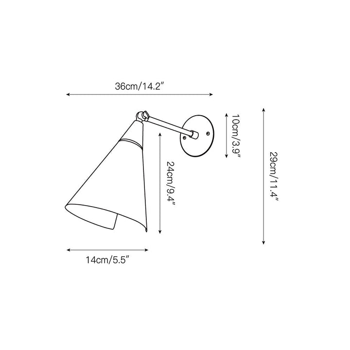 Cevare Applique Murale Métal Minimaliste Moderne - Neutralighting
