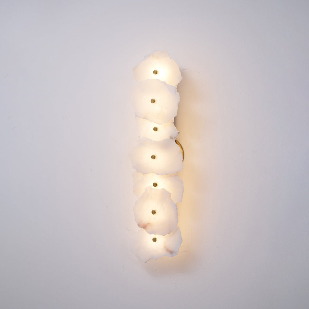 Alaeila Applique Murale en Albâtre avec Rameau Floral - Neutralighting