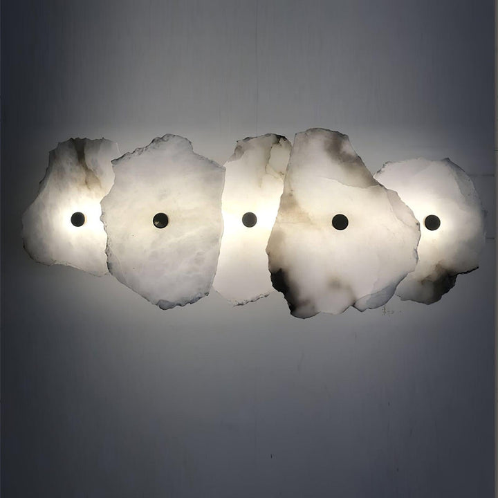 Alaeila Applique Murale en Albâtre avec Rameau Floral - Neutralighting