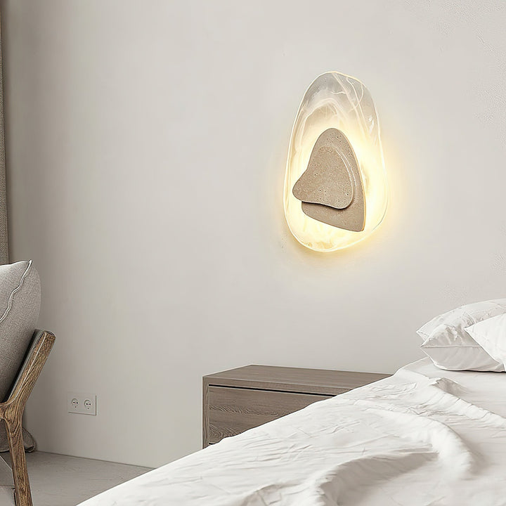 Zenorarae Applique Murale Verre Travertin Créativité Individuelle - Neutralighting