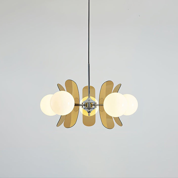 Lustra Chandelier en Verre Moderne Chrome Élégant - Neutralighting