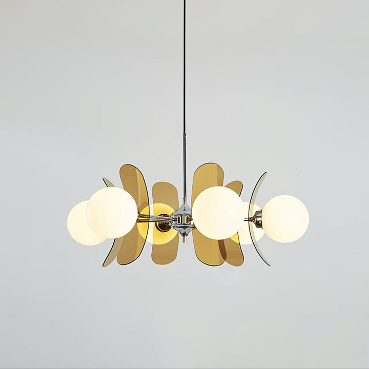 Lustra Chandelier en Verre Moderne Chrome Élégant - Neutralighting