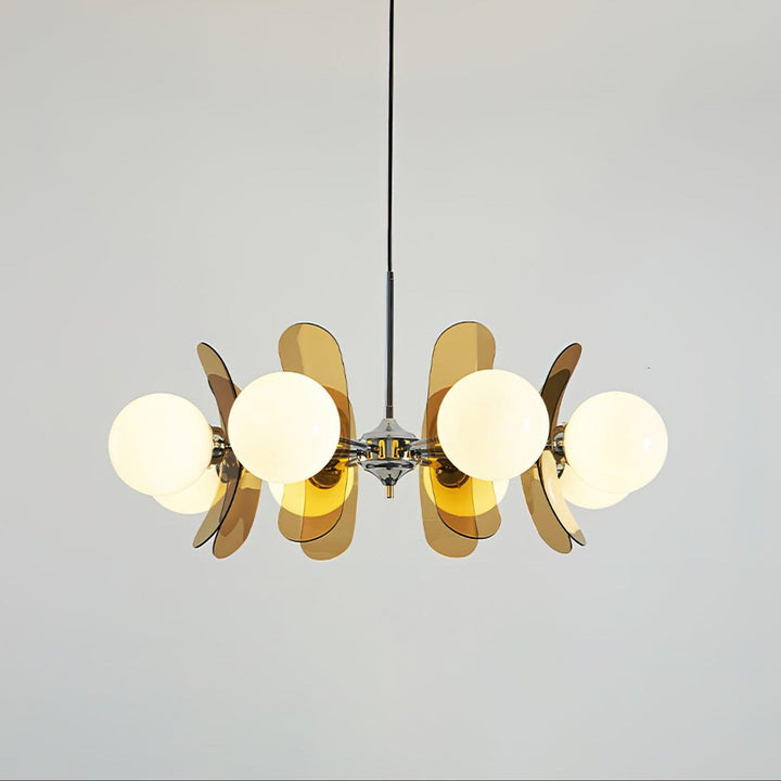 Lustra Chandelier en Verre Moderne Chrome Élégant - Neutralighting