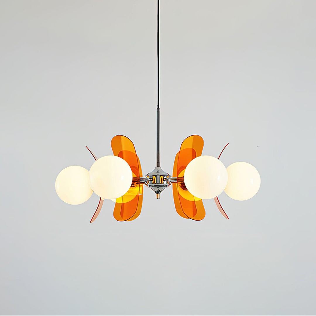 Lustra Chandelier en Verre Moderne Chrome Élégant - Neutralighting