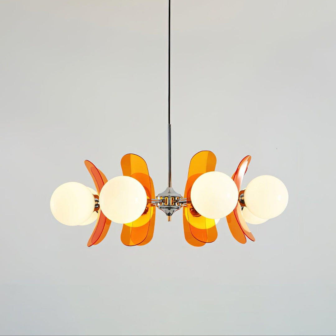 Lustra Chandelier en Verre Moderne Chrome Élégant - Neutralighting