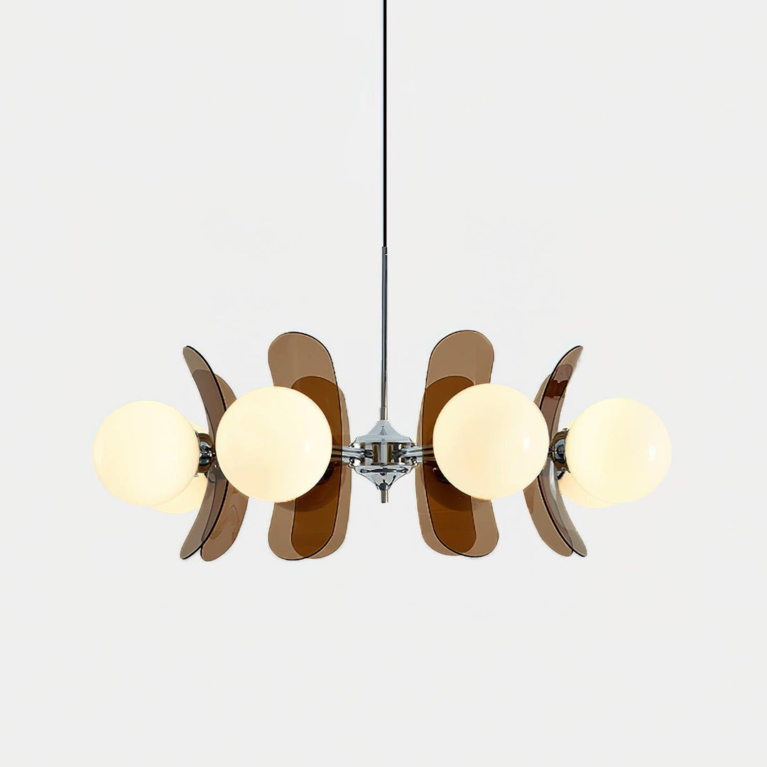 Lustra Chandelier en Verre Moderne Chrome Élégant - Neutralighting