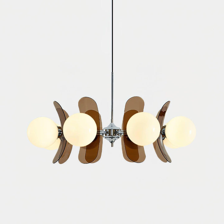 Lustra Chandelier en Verre Moderne Chrome Élégant - Neutralighting