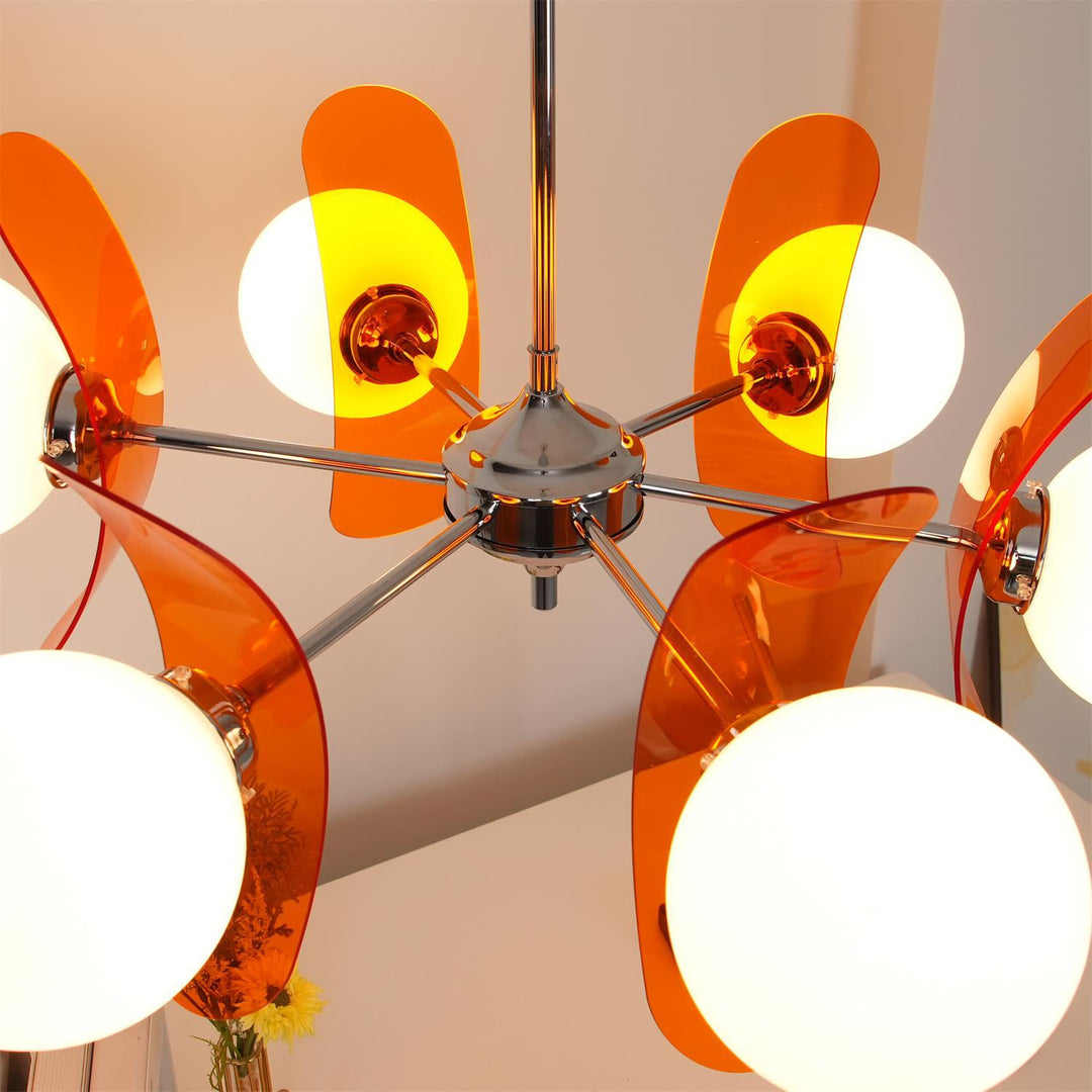 Lustra Chandelier en Verre Moderne Chrome Élégant - Neutralighting