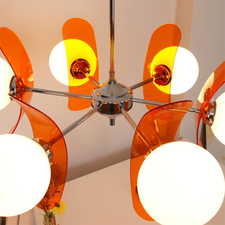 Lustra Chandelier en Verre Moderne Chrome Élégant - Neutralighting